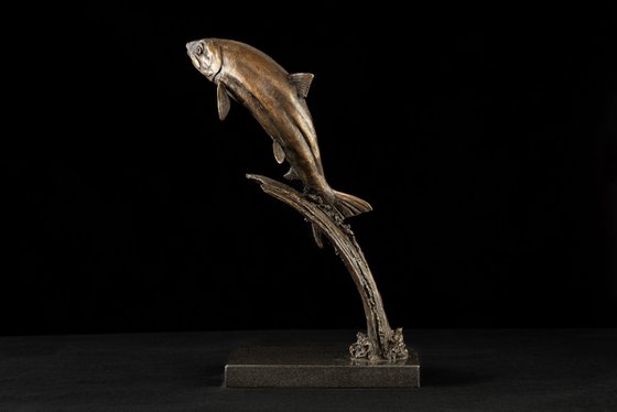 Leaping Salmon Foundry Bronze