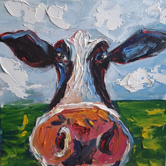 Portrait of a cow