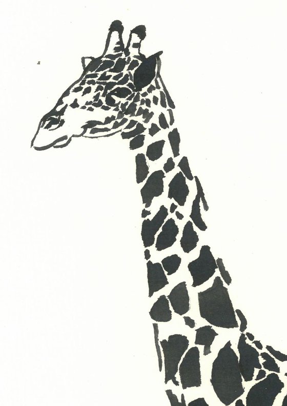 Giraffe I Animal Drawing