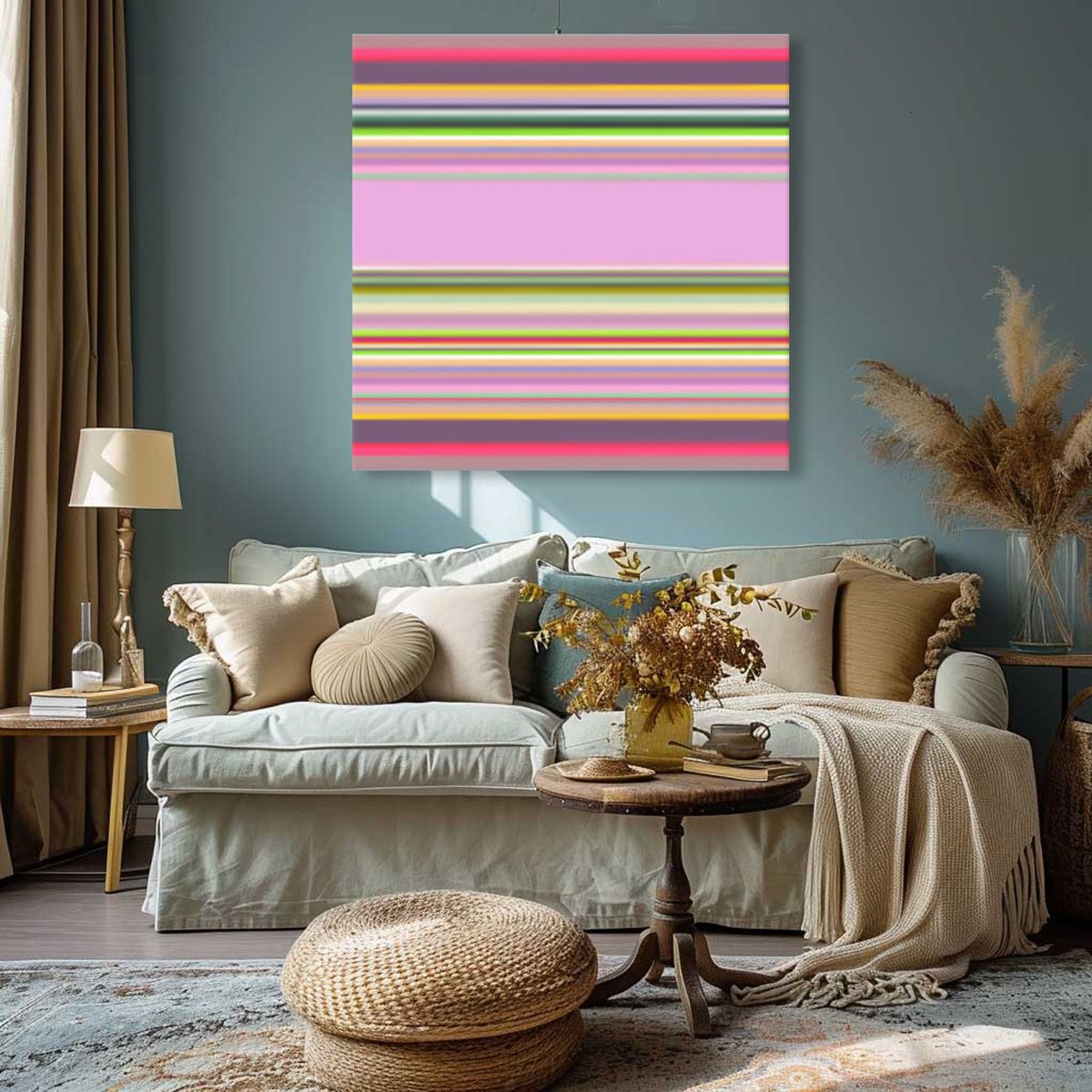 Abstract Giclee Print By Mir-Jan, 35 X 35", Abstract 91, Original Artwork