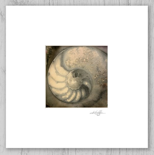 Nautilus Shell 2022-4 - Sea Shell Painting by Kathy Morton Stanion by Kathy Morton Stanion