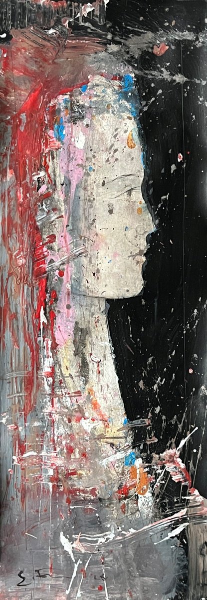 Expressive Drawing , Margarita By Eduard Belsky, 13 X 38, Artwork For Sale On Artfinder