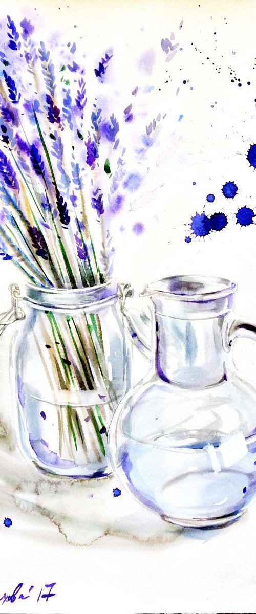 Lavender Still Life by Ksenia Astakhova