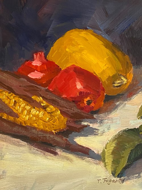 Thanksgiving: Autumn Bounty In Yellow and Red by Tatyana Fogarty