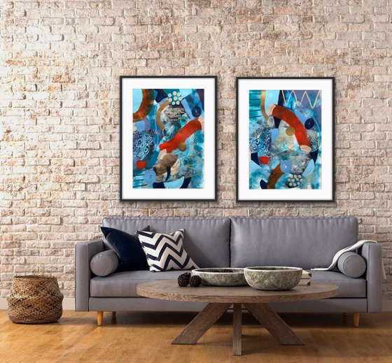 Between Earth and Water (Diptych)
