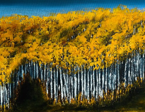 Aspens Lines II - Fields and Colors Series by Danijela Dan
