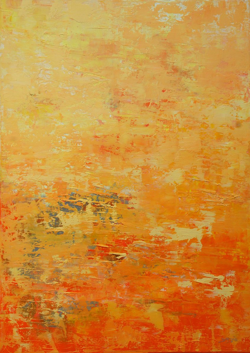 Orange Summer (ref#:1294-20M) by Saroja La Colorista