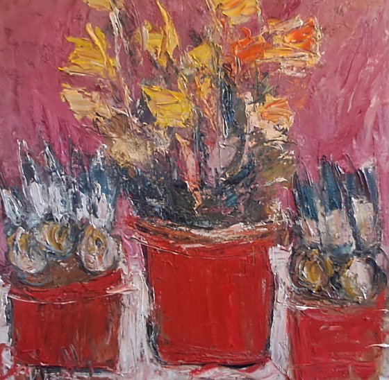 Daffodils and crocus bulbs