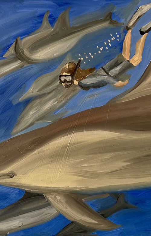 Diving in the waters of the Seychelles by Barbara Friehs