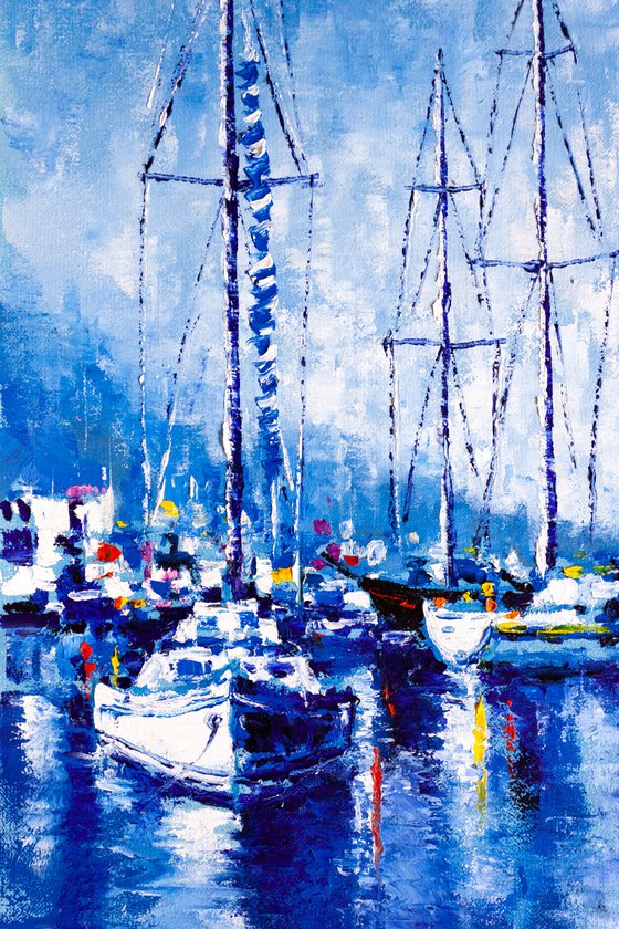 Sailboats in the harbor