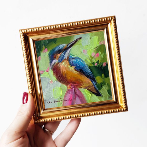 Kingfisher bird painting