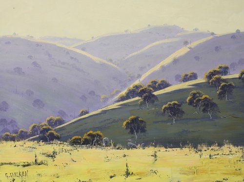 Hilly landscape near Mudgee by Graham Gercken