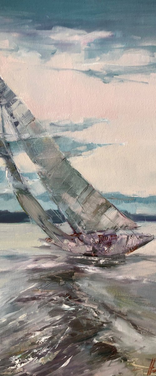 Under sail by Henadzy Havartsou