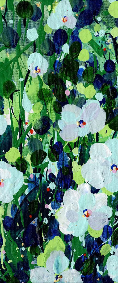 Sweet Wonder  -  Textured Flower Painting  by Kathy Morton Stanion by Kathy Morton Stanion