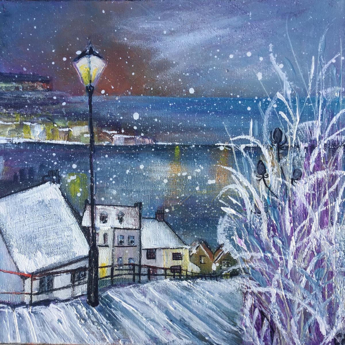 Winter steps - Whitby North Yorkshire by Carole Ann Hall