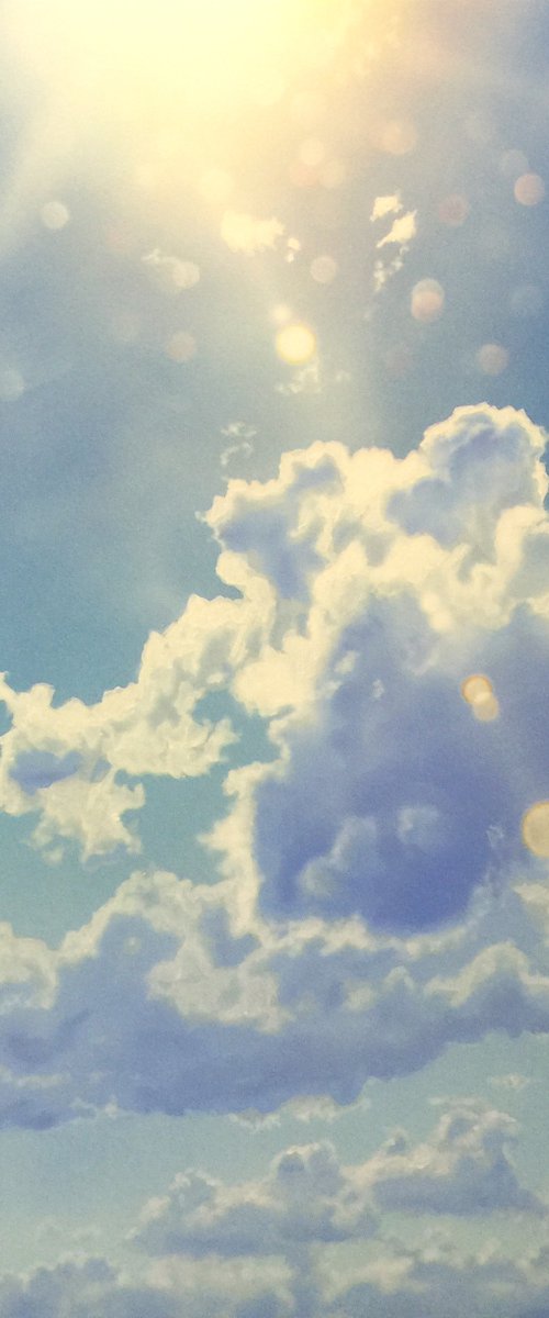 Sunstream (90 x 100cm) by David Tracey