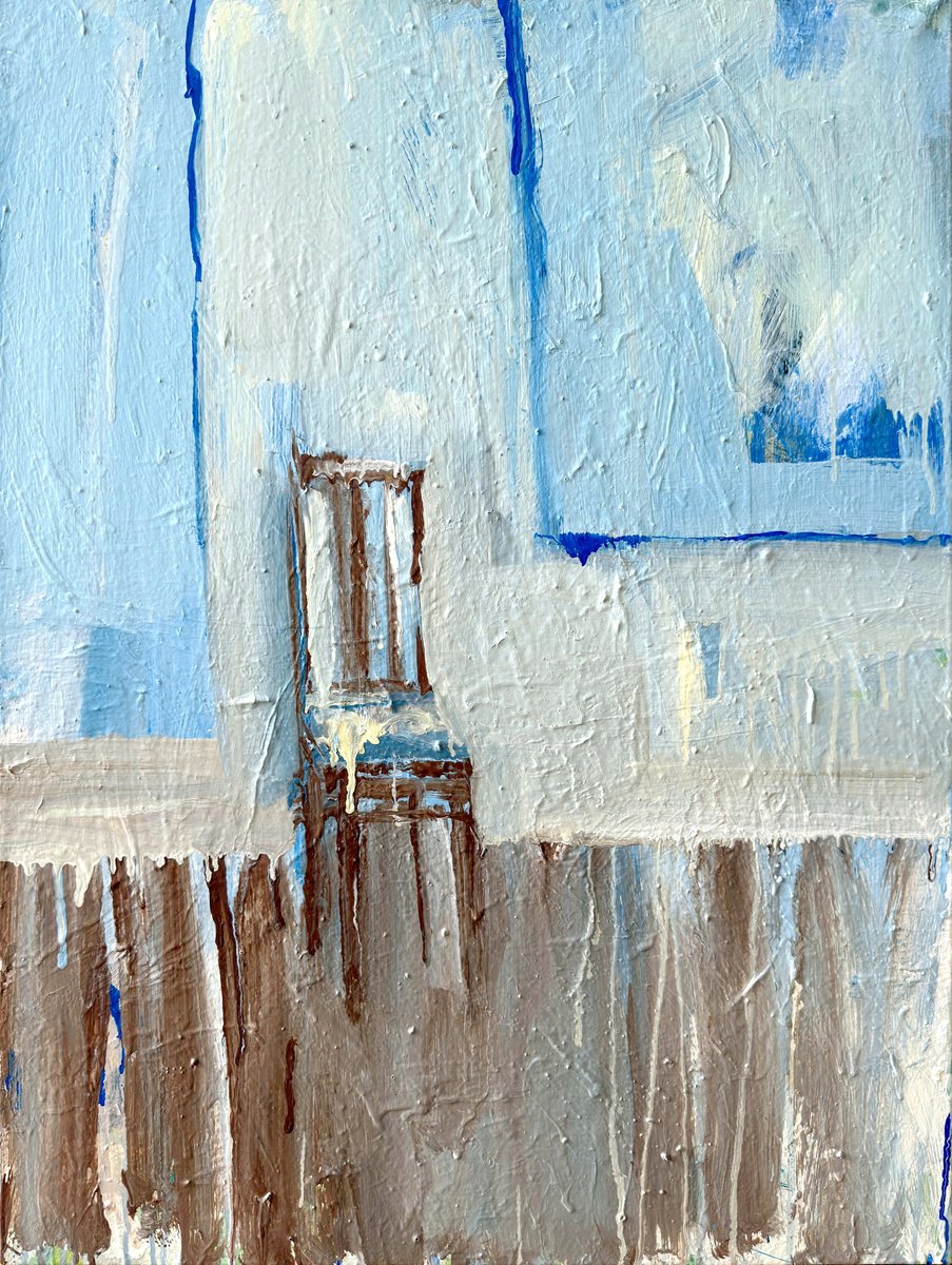 Expressive Still Life Acrylic Painting By Zakhar Shevchuk, 24 X 31", Absent Figure, Original Artwork