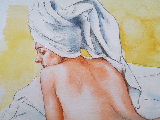 Bathing woman