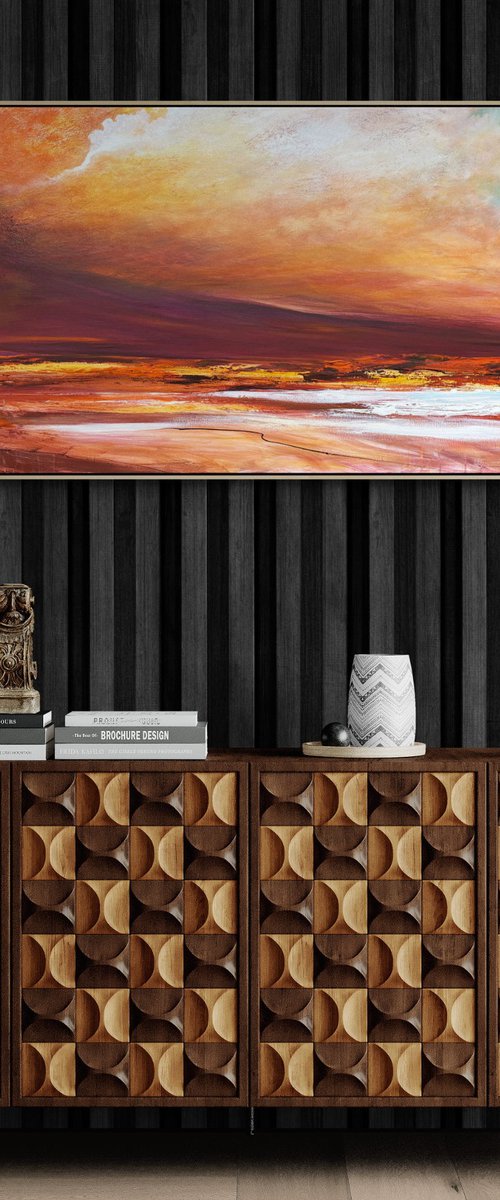 Salt Lake Sunset by Tania Chanter