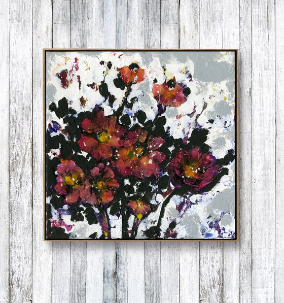 Now and Forever - Flower Painting  by Kathy Morton Stanion