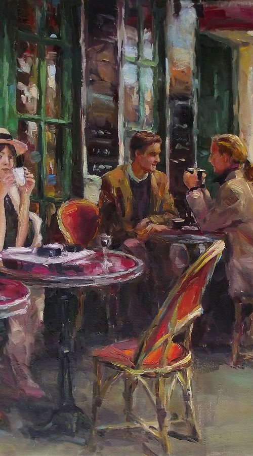 Café, street by Vachagan Manukyan