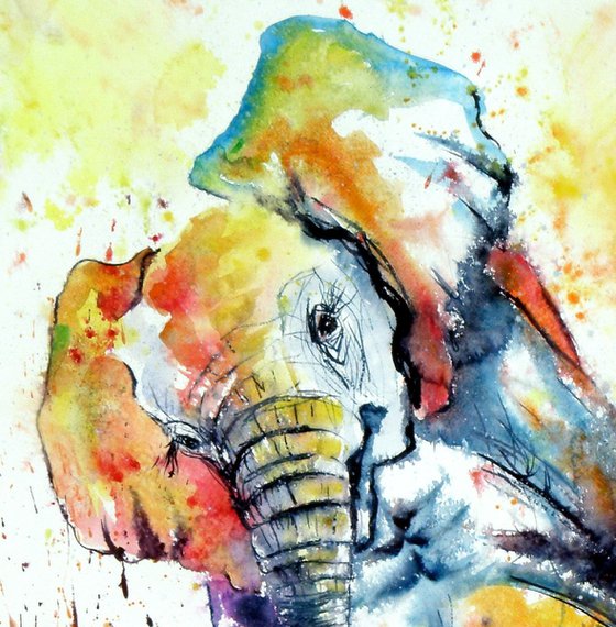 Playing elephant baby VI
