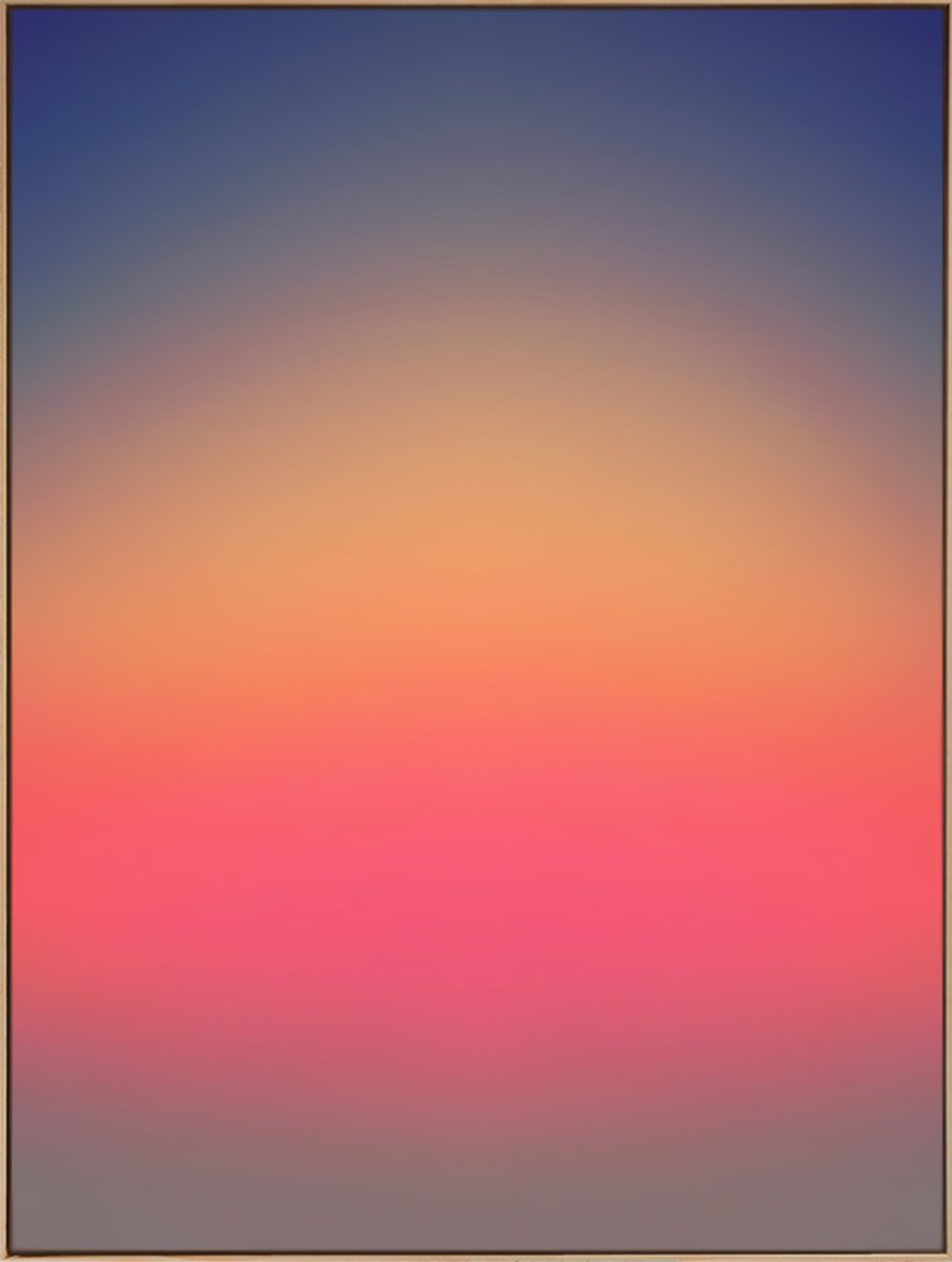 Organic Landscape Acrylic Painting By Jonas Peres, 30 X 39, Night To Day, Study 5, Original Artwork