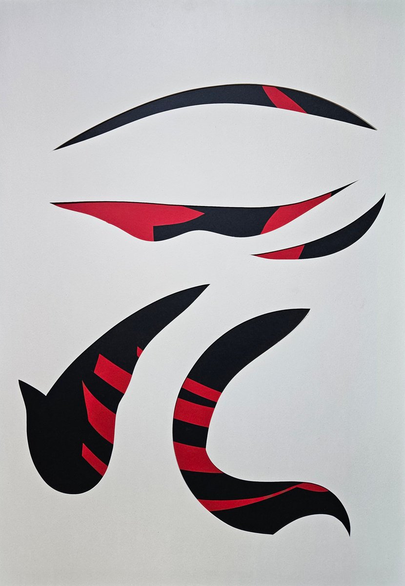 Surrealistic Abstract Collage By Stefano Mazzolini, 28 X 41", Specul, Original Artwork