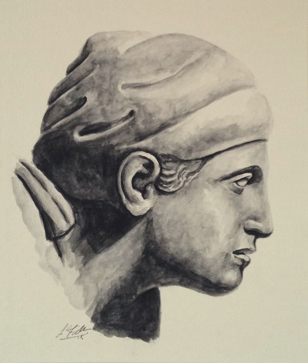 Greek Bust by Lee Fidler