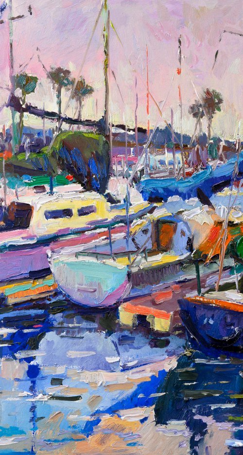 Boats in California by Suren Nersisyan