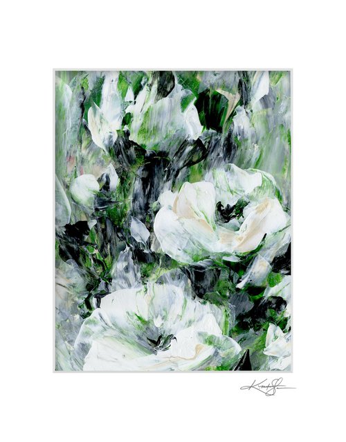 Tranquility Blooms 27 - Flower Painting by Kathy Morton Stanion by Kathy Morton Stanion