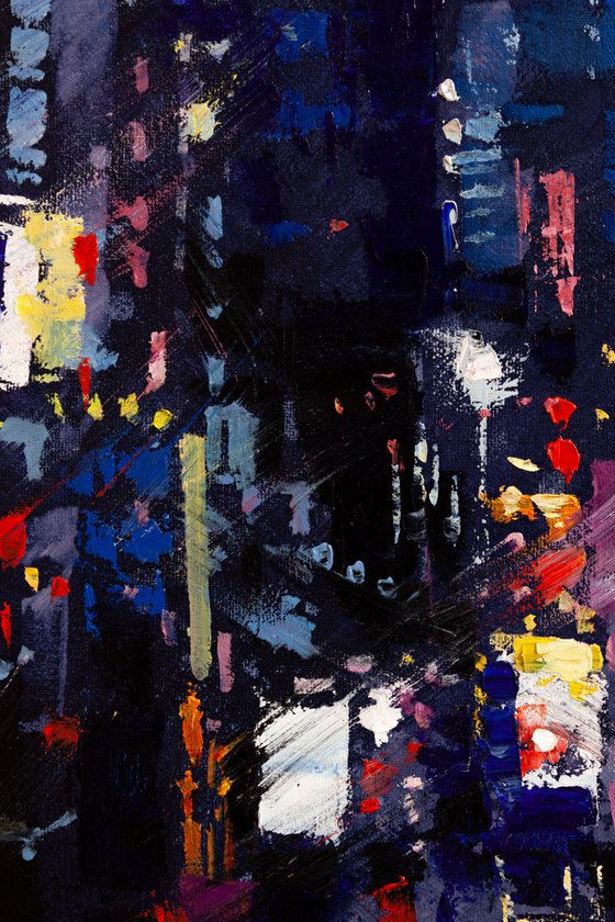 Night city lights