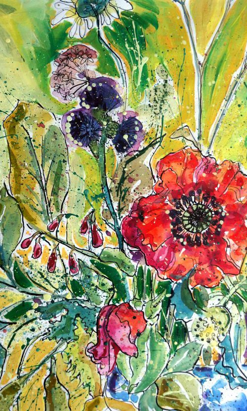 Garden Flowers by Julia  Rigby