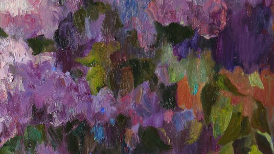 Abstract painting - Lilacs painting #1