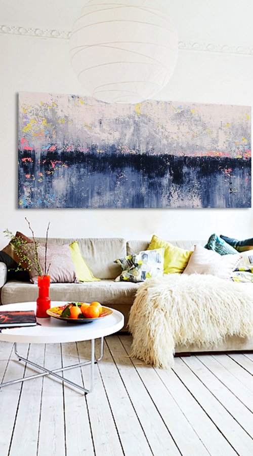 180x80cm. / abstract painting / Abstract 2116 by Alex Senchenko