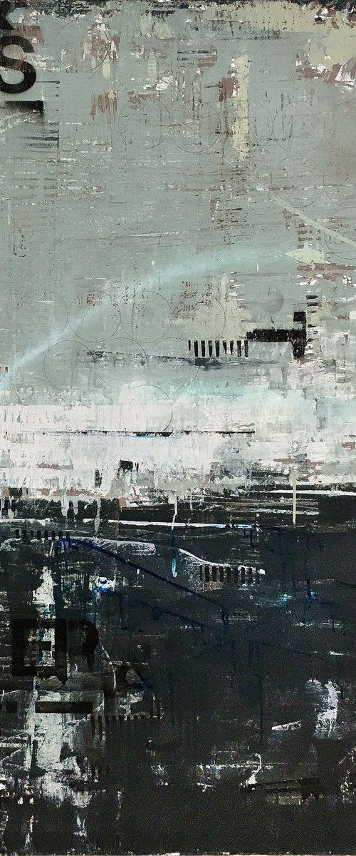 DEEP 48"x60" 120x152 cm XL CONTEMPORARY ART by Bo Kravchenko by Bo Kravchenko