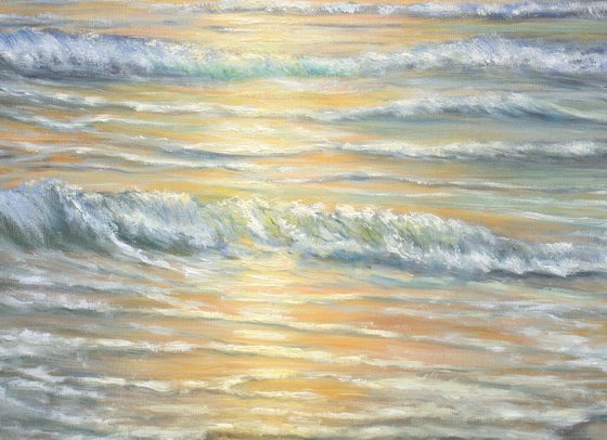 Light over the ocean