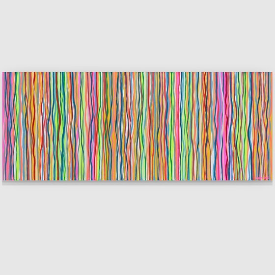 Neon Vibes - 152 x 61cm acrylic on canvas