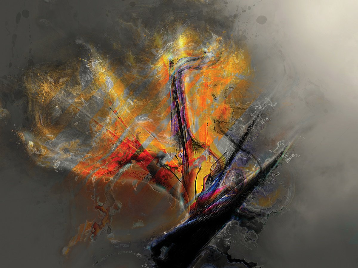 Abstract Botanical Print By Javier Diaz, 99 X 60, Delirios Xii, Original Artwork