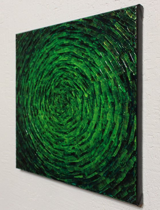 Bright green concentric shine