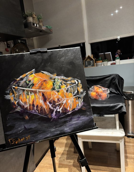 Persimmons in Plastic