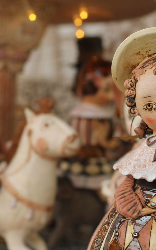 Girl with a tea pot. From "Le Carousel, Hommage à l'Innocence" project by Elya Yalonetski by Elya Yalonetski