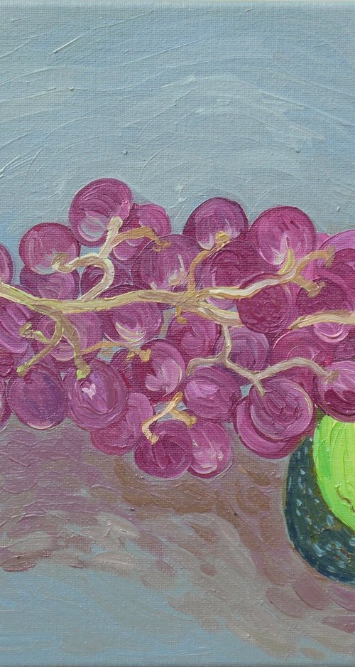 Grapes and avocado by Kirsty Wain