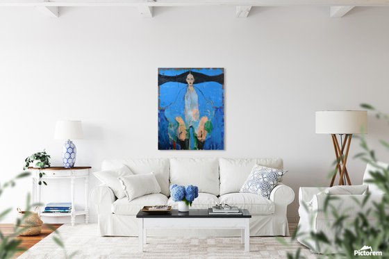 My Red — Figure in Dramatic Blue