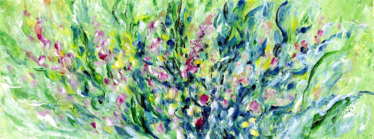 Garden Charms By Kathy Morton Stanion, 60 X 22, Artwork For Sale On Artfinder