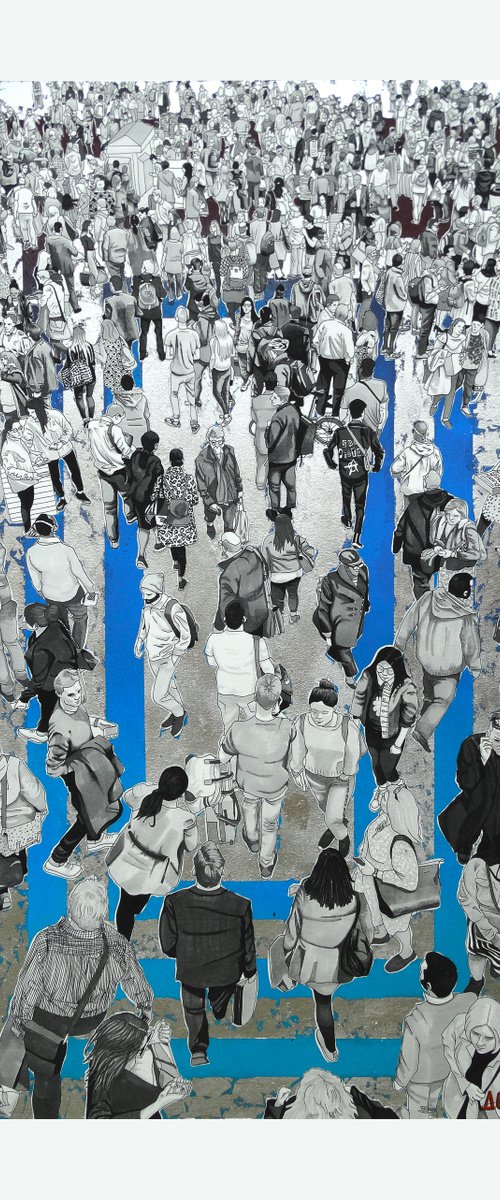 “People At The Station” (Cool Silver Squares) by Arturo Garcia de las Heras (Agheras73)