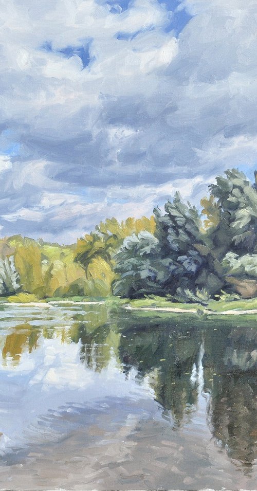 October 3, autumn wind on the Loire by ANNE BAUDEQUIN
