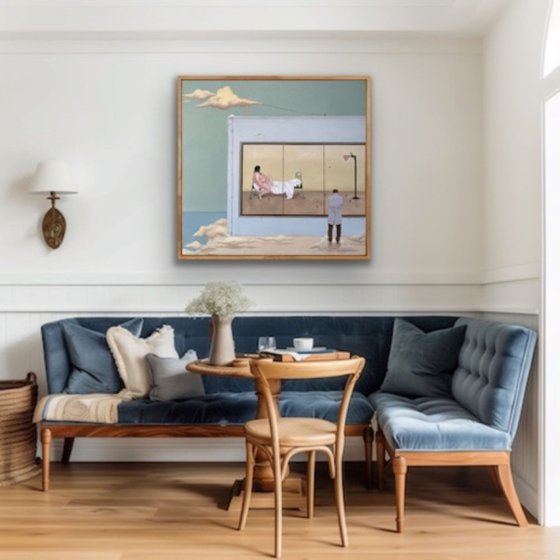 "Soaring in the clouds"