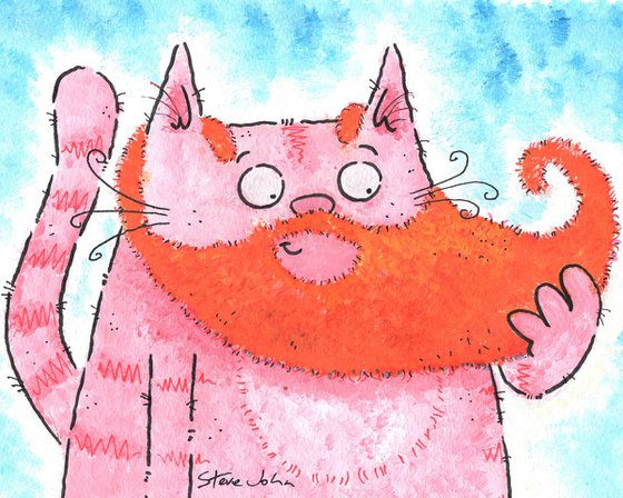 The cat who liked wearing a false ginger beard...