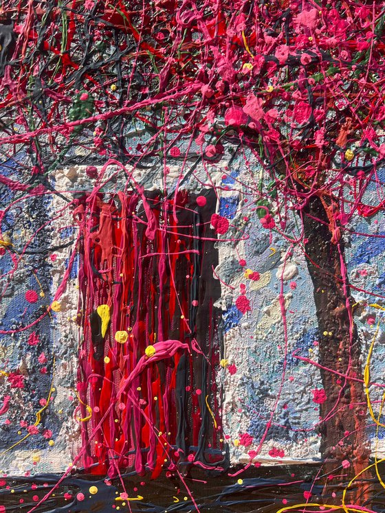 Under the Magenta Canopy - Framed